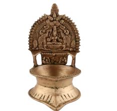 Handmade Small Pooja Oil Lamp Ashtadhatu Worship Lamp